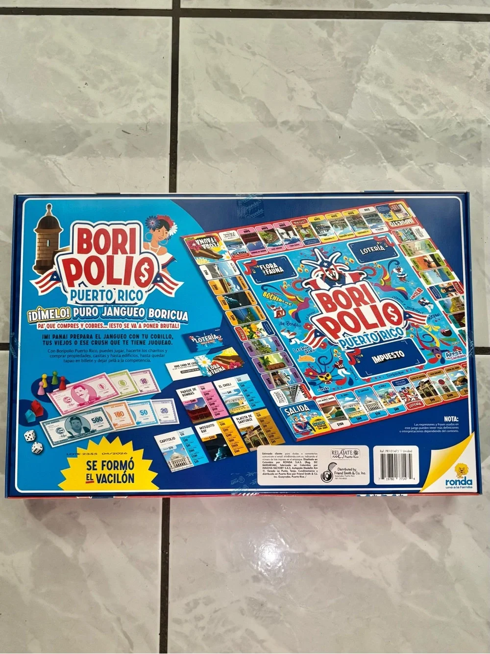 BORIPOLIO Puerto Rico - Monopoly Inspired Board Game NIB